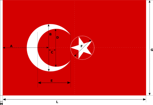 türk bayrağı ölçüleri